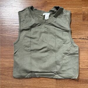 Aritzia Khaki Muscle Tee